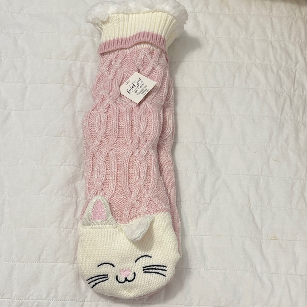 Pink Cat Knit Sweater by Mud Pie